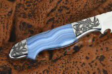 Blue lace agate from Namibia is a very hard and tough agate, this one lightly enhance with blue highlights Blue lace agate from Namibia is a very hard and tough agate, this one lightly enhance with blue highlights