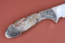 Crazy lace agate is very hard, tough, and finishes to a vitreous luster Crazy lace agate is very hard, tough, and finishes to a vitreous luster