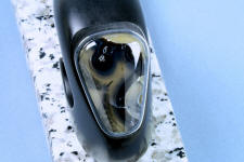 Geodic Agate with transparent and translucent areas Geodic Agate with transparent and translucent areas