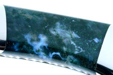 Indian green moss agate with plenty of white and fibrous dendritic forms Indian green moss agate with plenty of white and fibrous dendritic forms