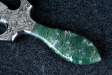 Indian Green Moss Agate is fascinating in pattern, detail, and depth Indian Green Moss Agate is fascinating in pattern, detail, and depth