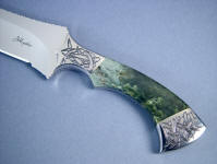 Mossy Nephrite Jade has interesting mossy dendrites within the jade. Mossy Nephrite Jade has interesting mossy dendrites within the jade.
